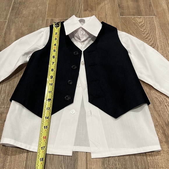 ❗️BUNDLE SALE 4 for $20 - NEW No Tag Boys SHIRT and VEST SET - Size 4 - Picture 6 of 9